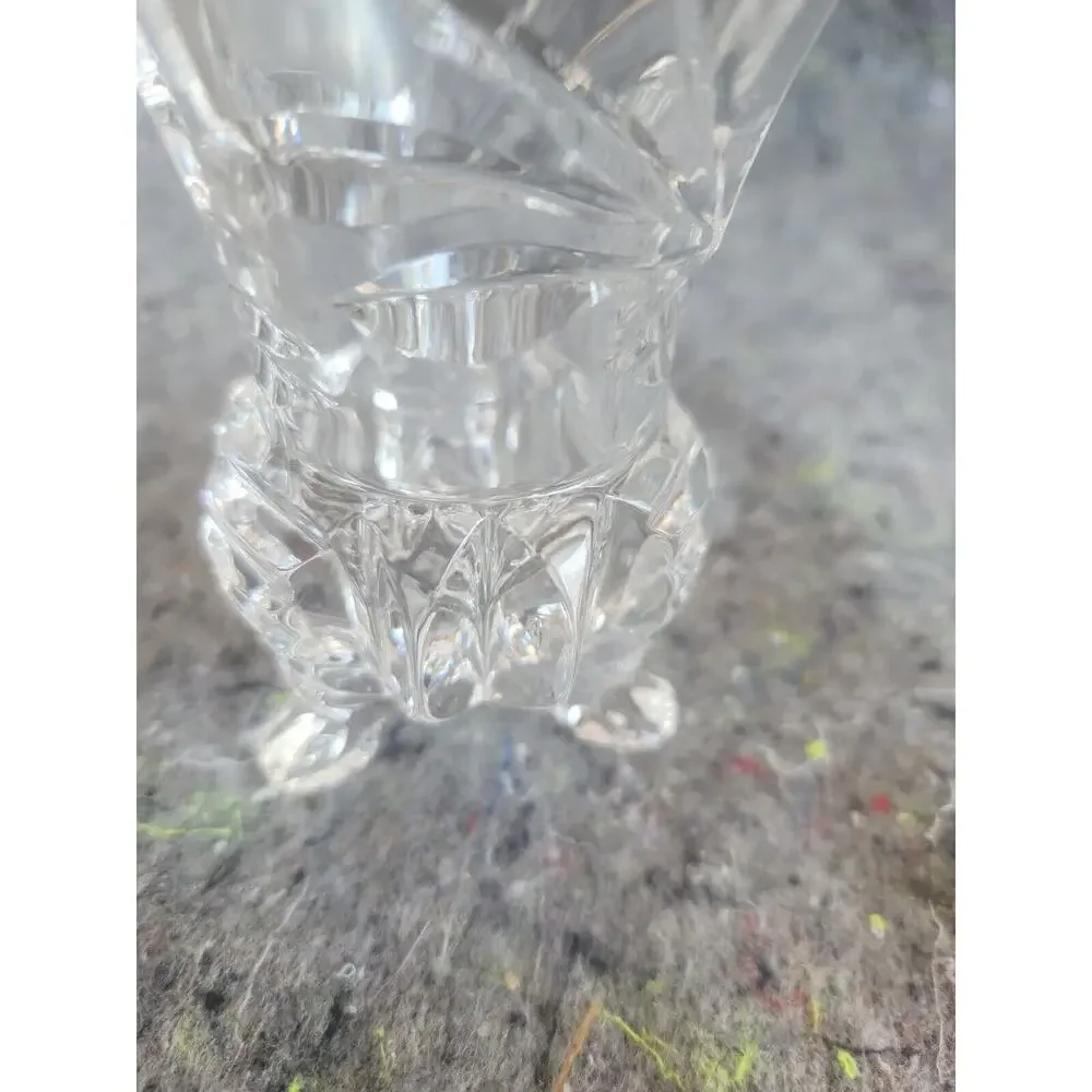 2 Vintage Golden Crown Western Germany Cut Glass 4.5
